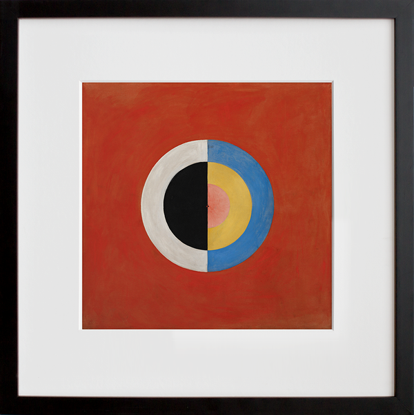Load image into Gallery viewer, Hilma af Klint&amp;#39;s The Swan, No. 17, Group IX/SUW in black frame

