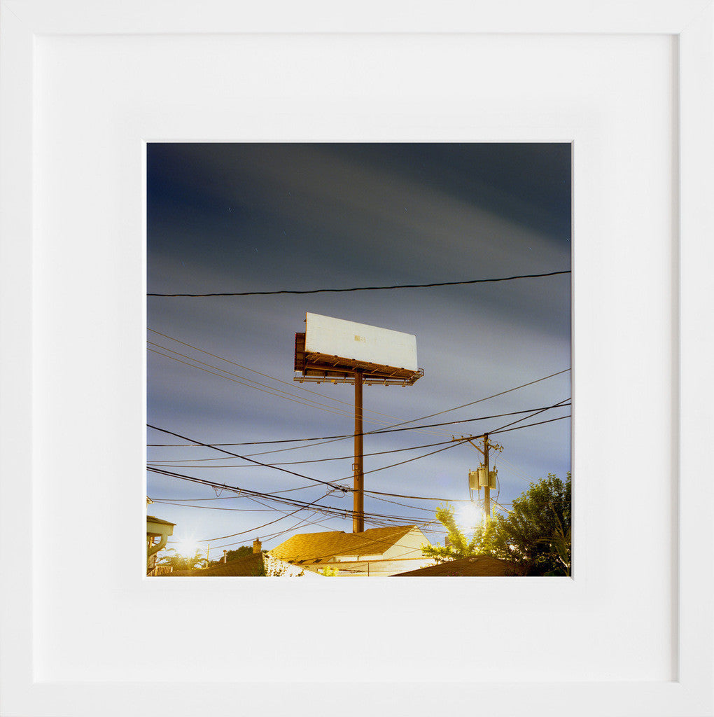 Billboard Lines in a white frame