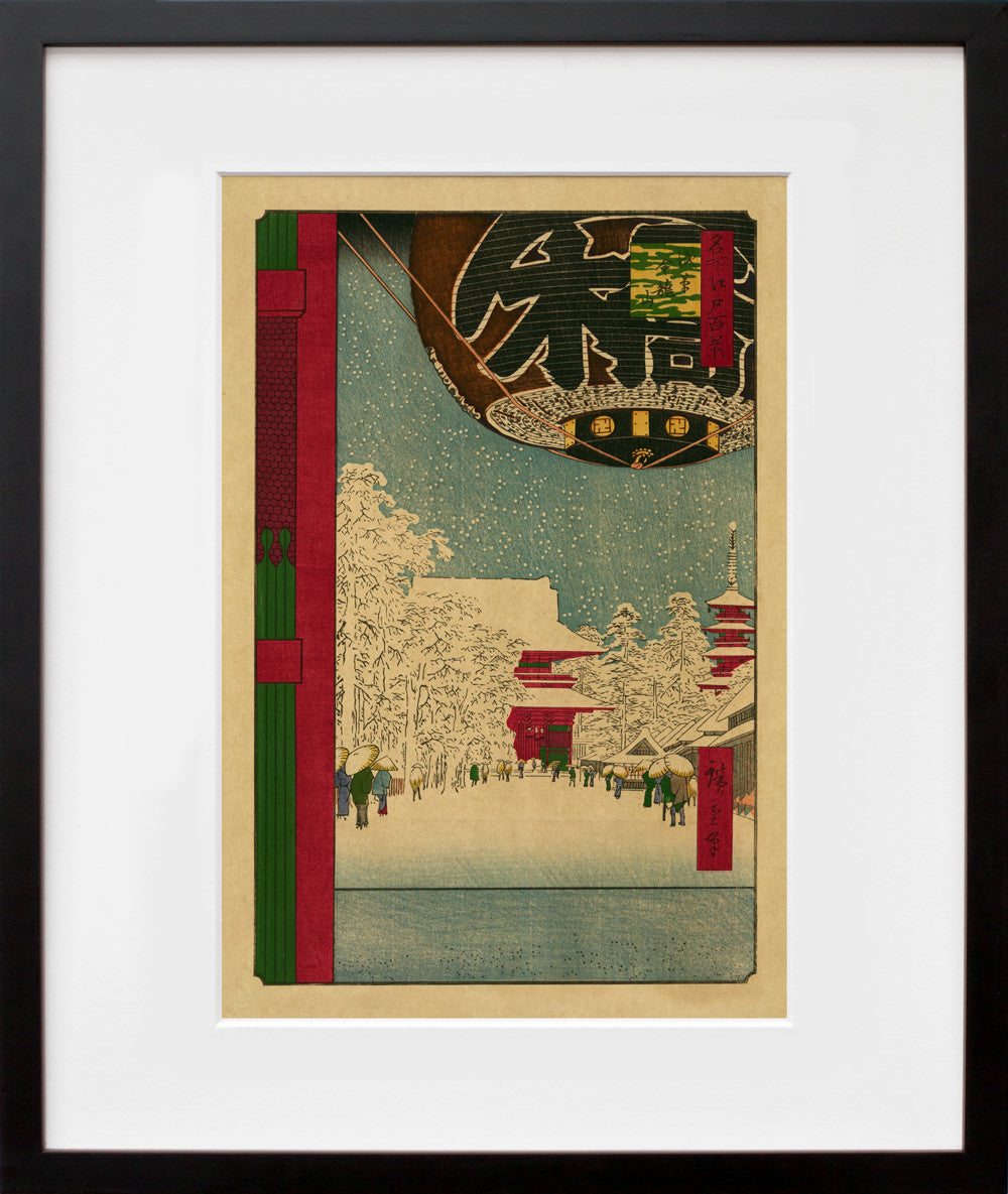Kinryuzan Temple, Asakusa in a black frame