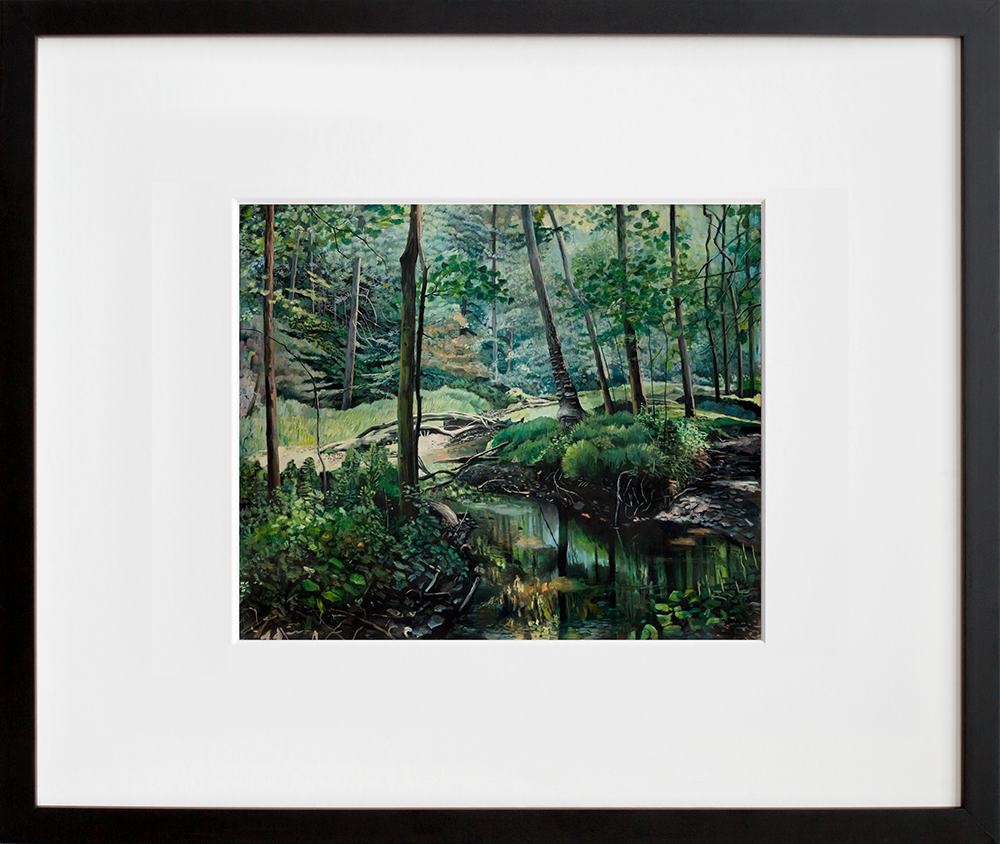 Black Creek in a black frame