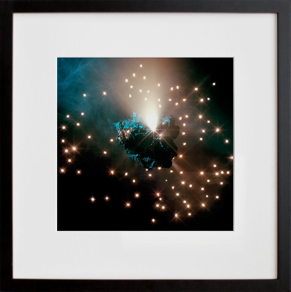 Aquarius, from The Barking Wall in a black frame