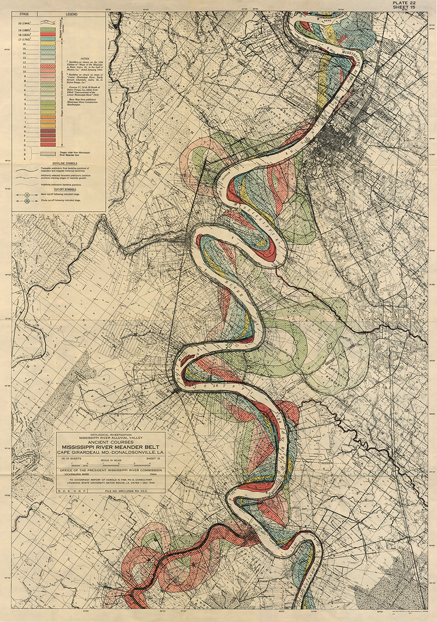 Plate 22, Sheet 15, Ancient Courses Mississippi River Meander Belt
