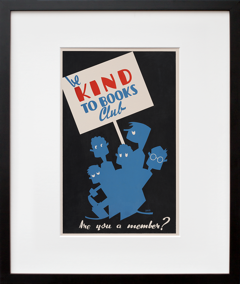Be Kind to Books Club in a black frame
