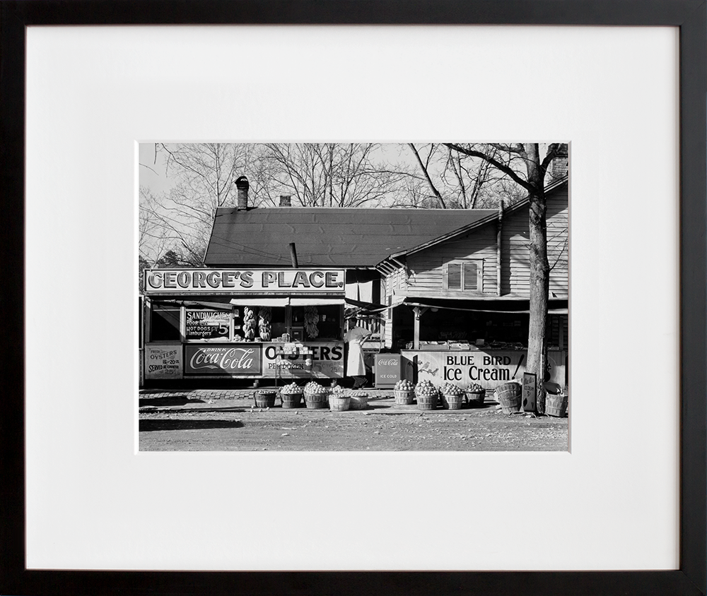 Roadside sandwich shop. Ponchatoula, Louisiana in a black frame