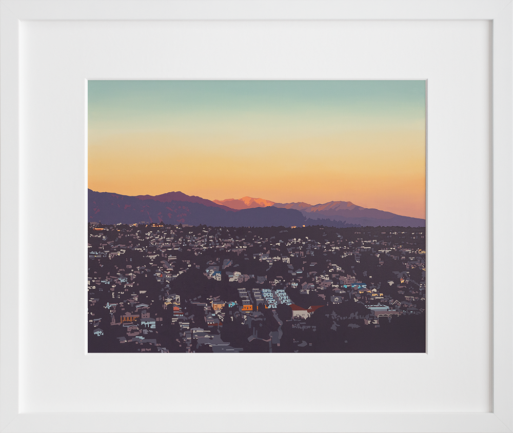 Northeast LA in a white frame