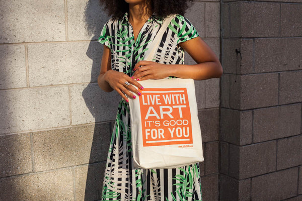 Live With Art Canvas Tote Bags