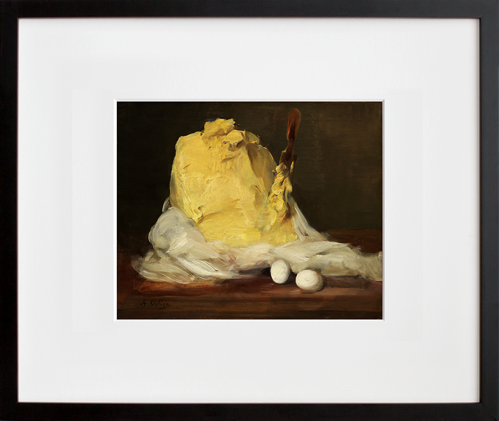 Mound of Butter in a black frame