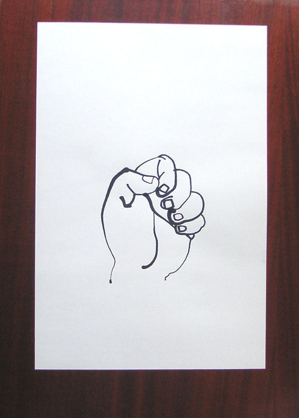 Hand Project, example: drawing of a fist