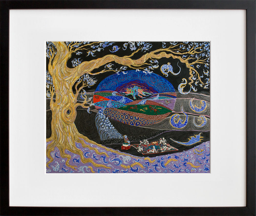 The Fall in a black frame
