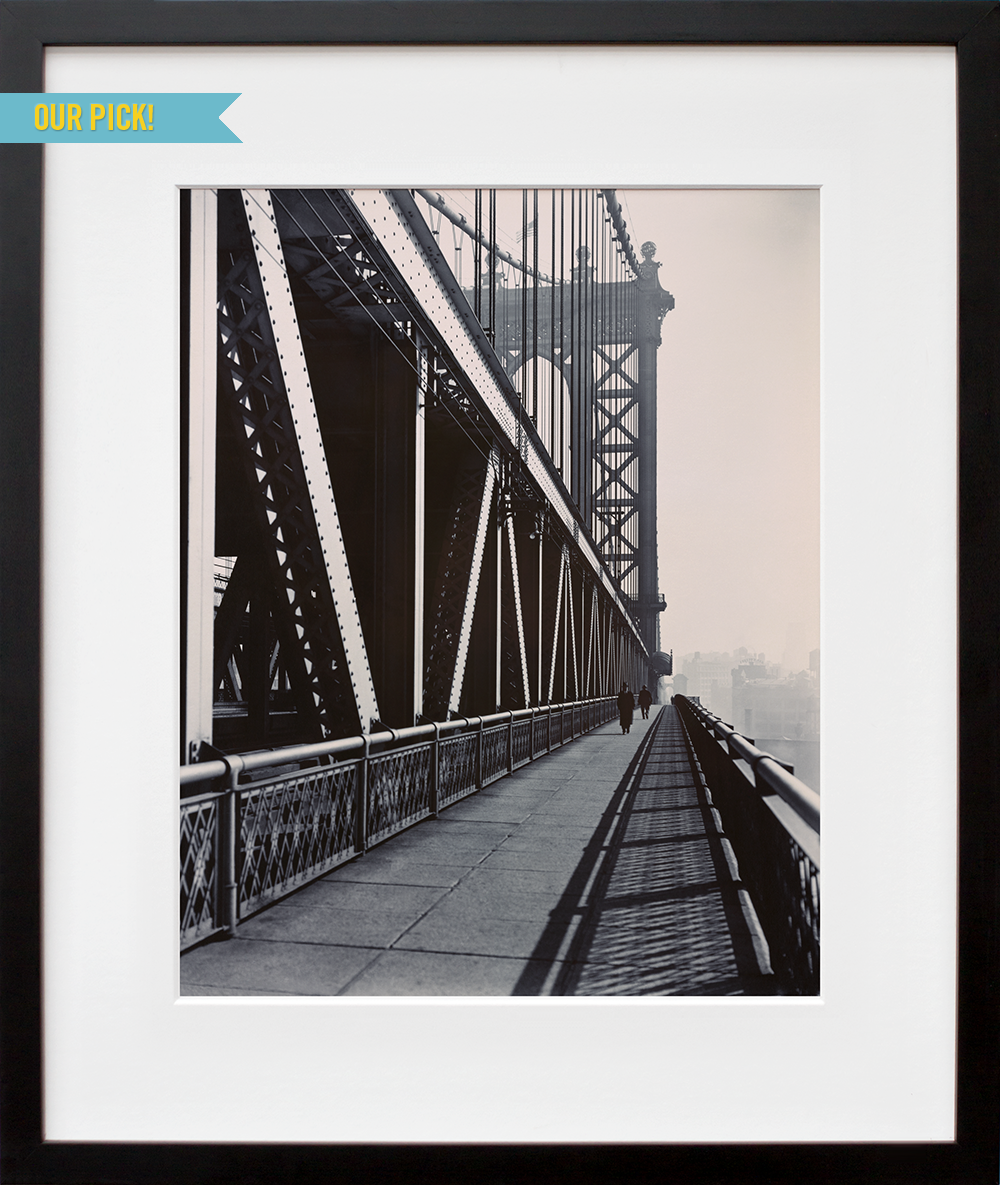 Manhattan Bridge, Manhattan in a black frame