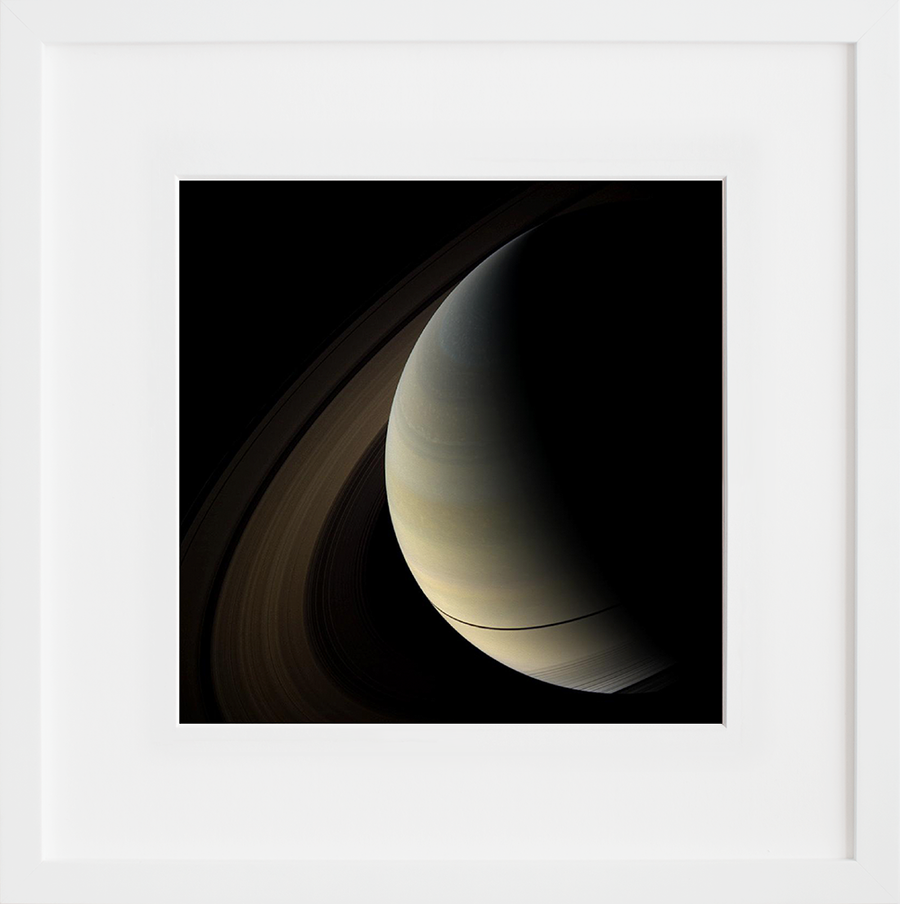 NASA Cassini mission to Saturn: Narrow Band in white frame.