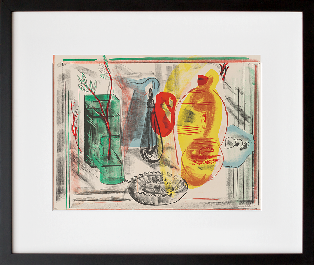 Arrangement of Jugs in a black frame