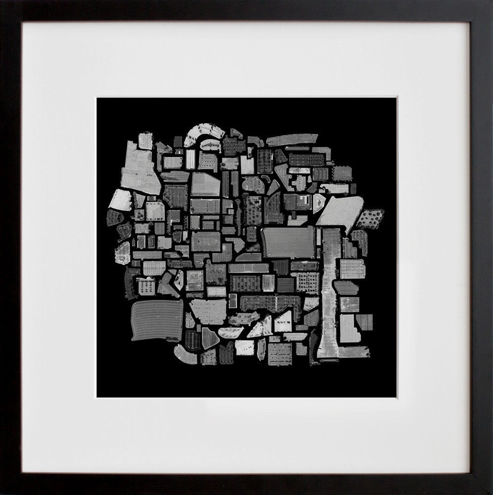 144 Empty Parking Lots in a black frame