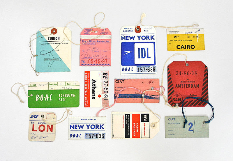 Day 256: Vintage Airline Tags