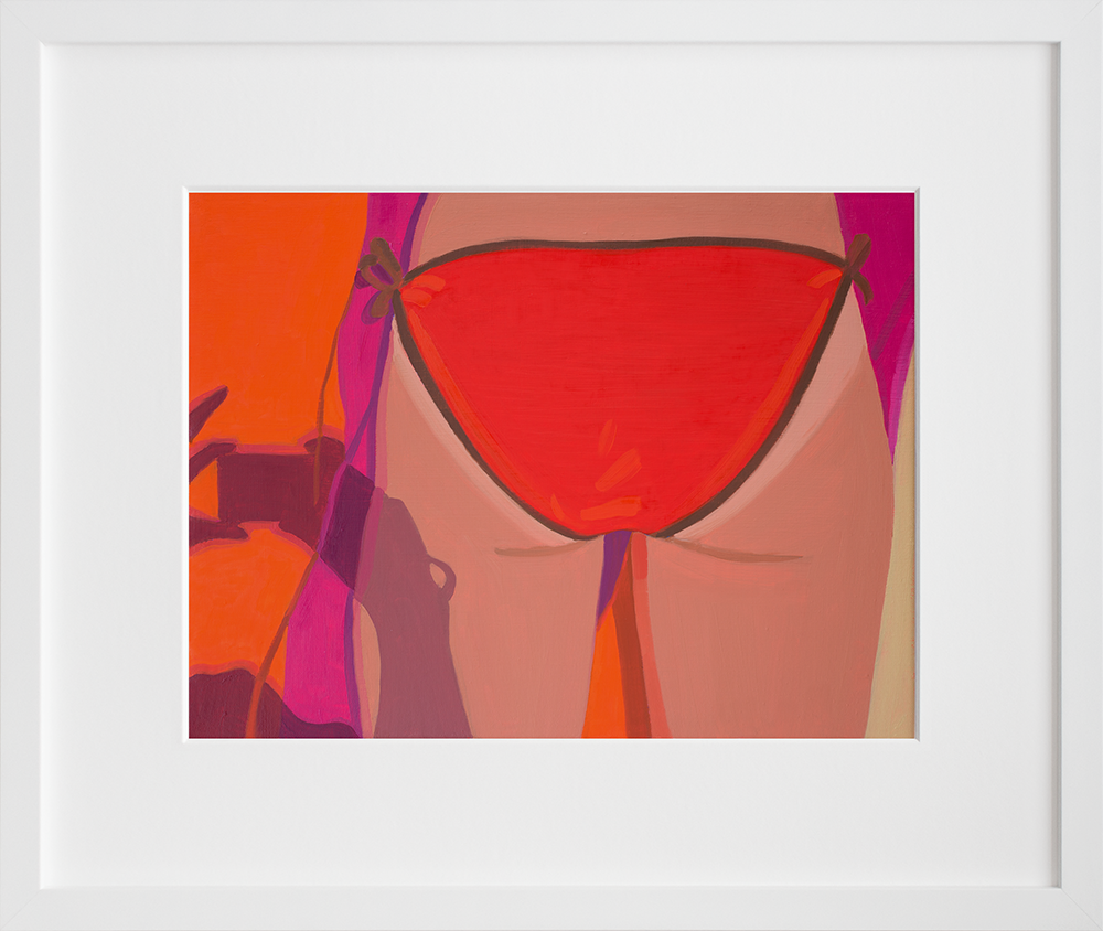 The Butt Pic in a white frame