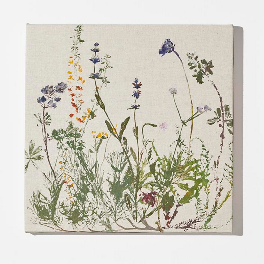 Flower Stamped Linen Panel (2nd Edition)