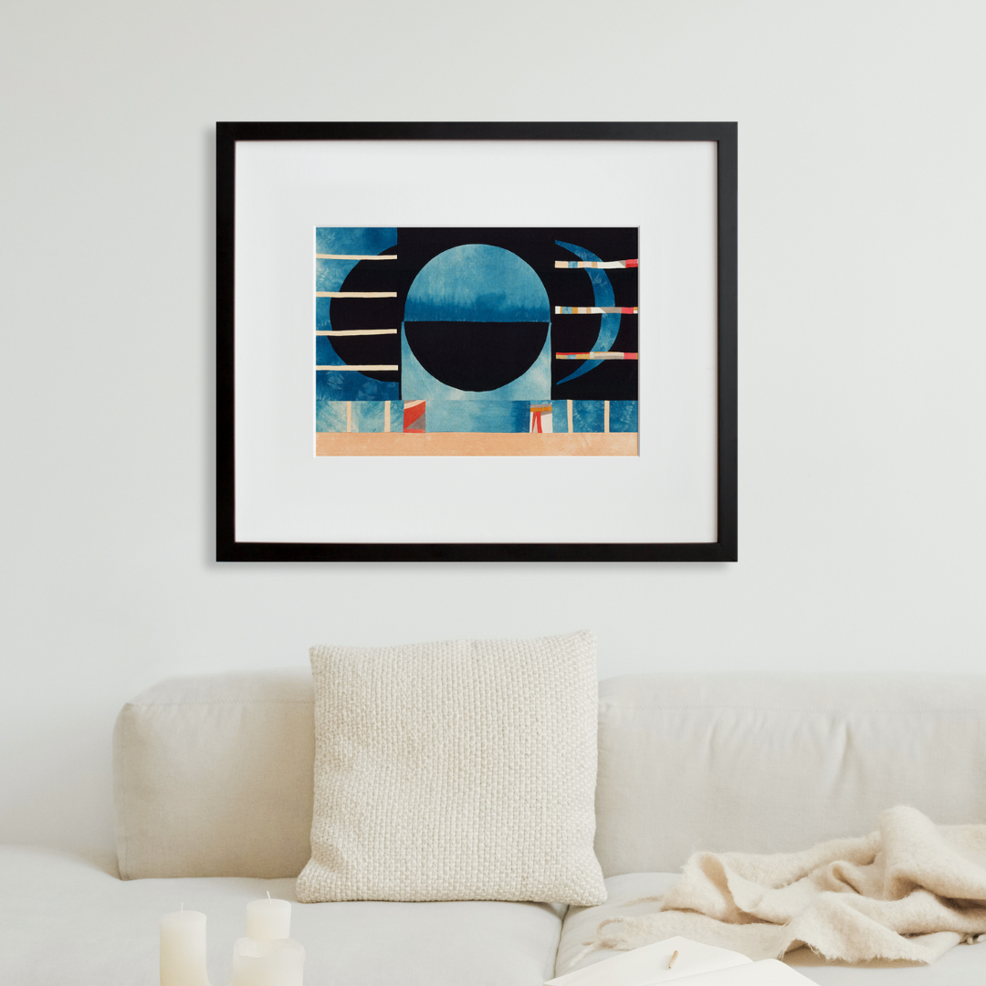 Lunar Eclipse in a black frame on a wall