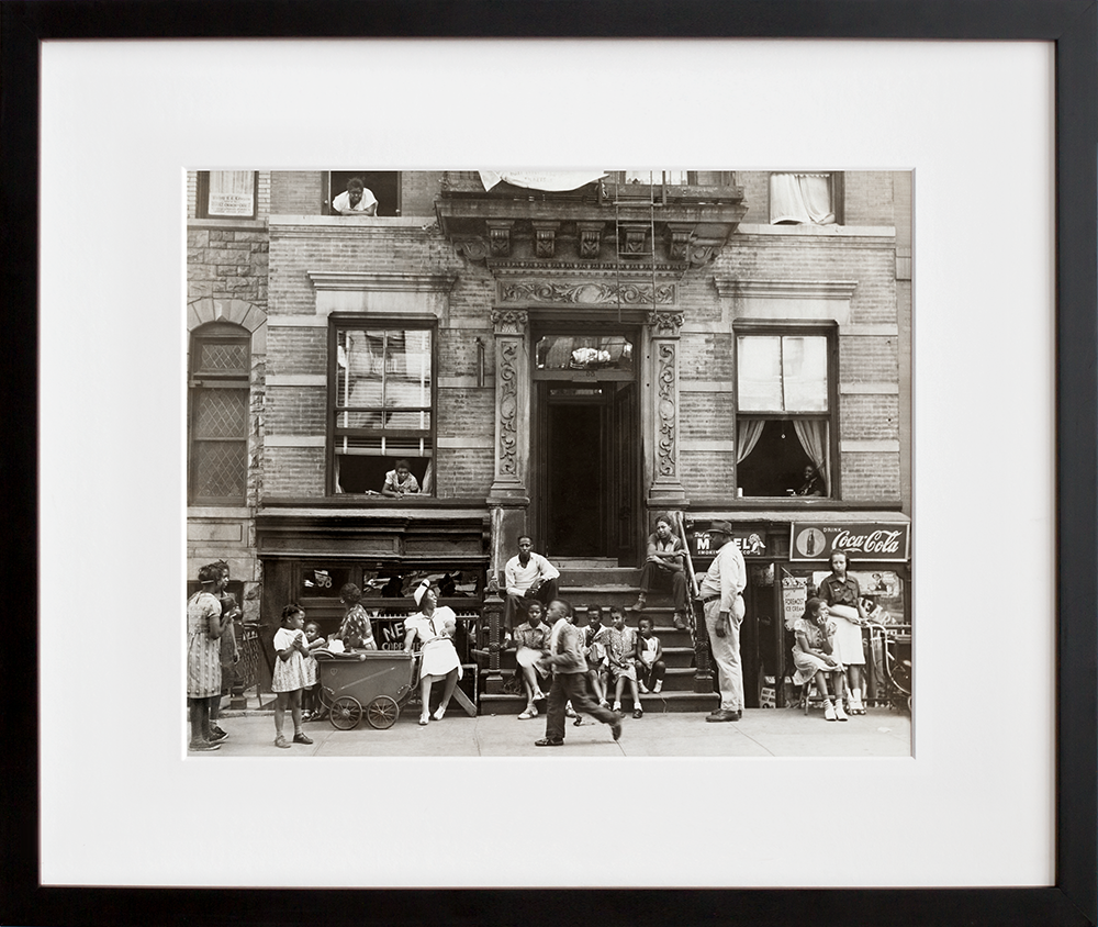 Harlem Tenement in Summer in a black frame