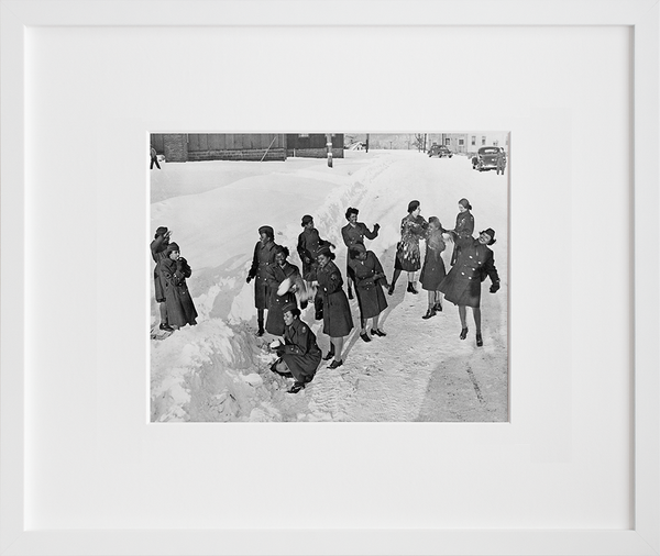 Load image into Gallery viewer, African American Women&amp;#39;s Army Corps in the Snow
