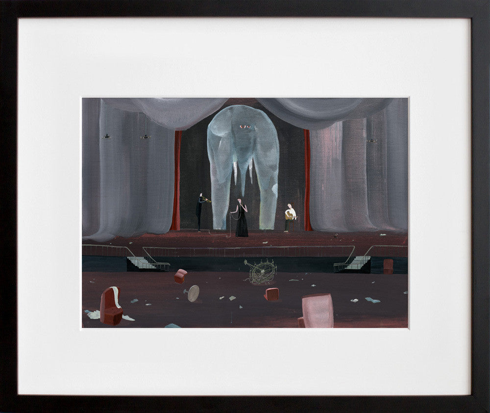 slow ending in a black frame