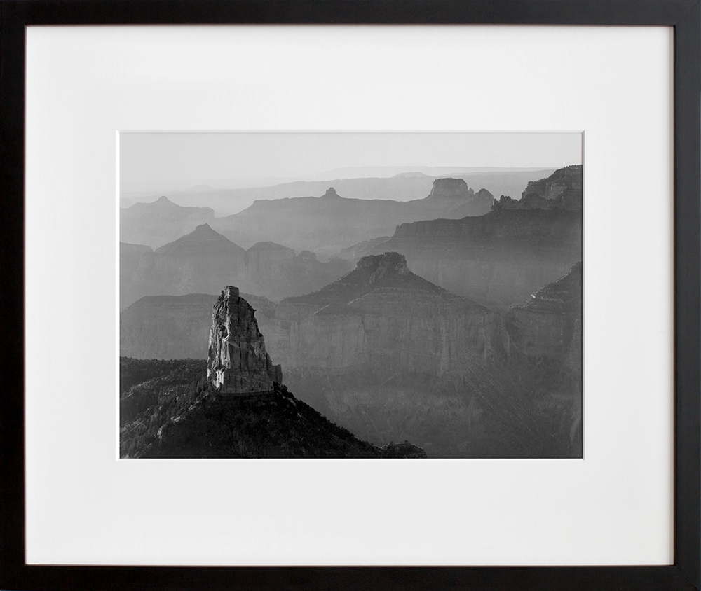View with Rock Formation, Grand Canyon National Park in a black frame