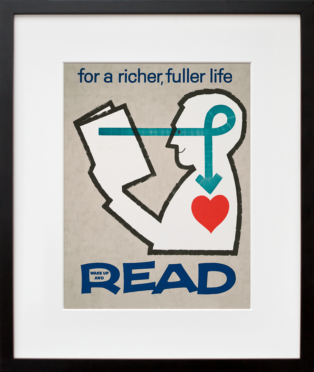 For a richer, fuller life wake up and read in a black frame