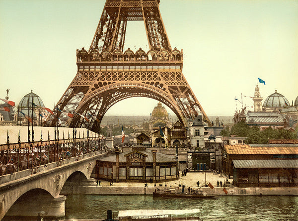 Eiffel Tower, grounds, Exposition Universelle, 1900
