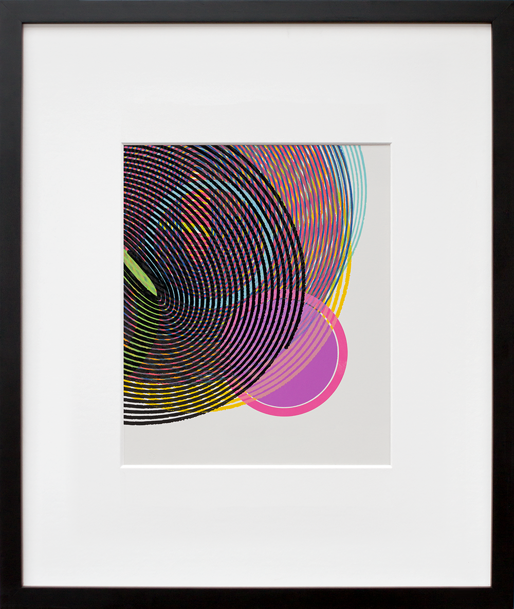 Fragments II by Alexis Nutini in black frame