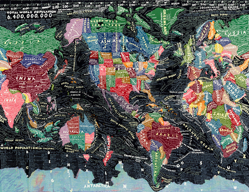Paula Scher's The World