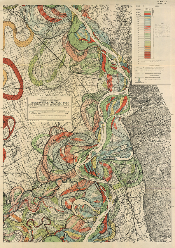 Plate 22, Sheet 5, Ancient Courses Mississippi River Meander Belt