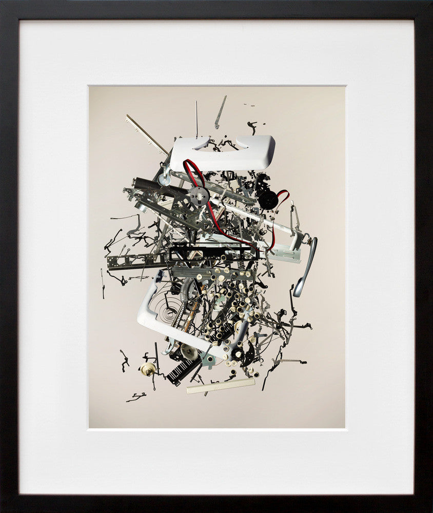 Apart Typewriter in a black frame