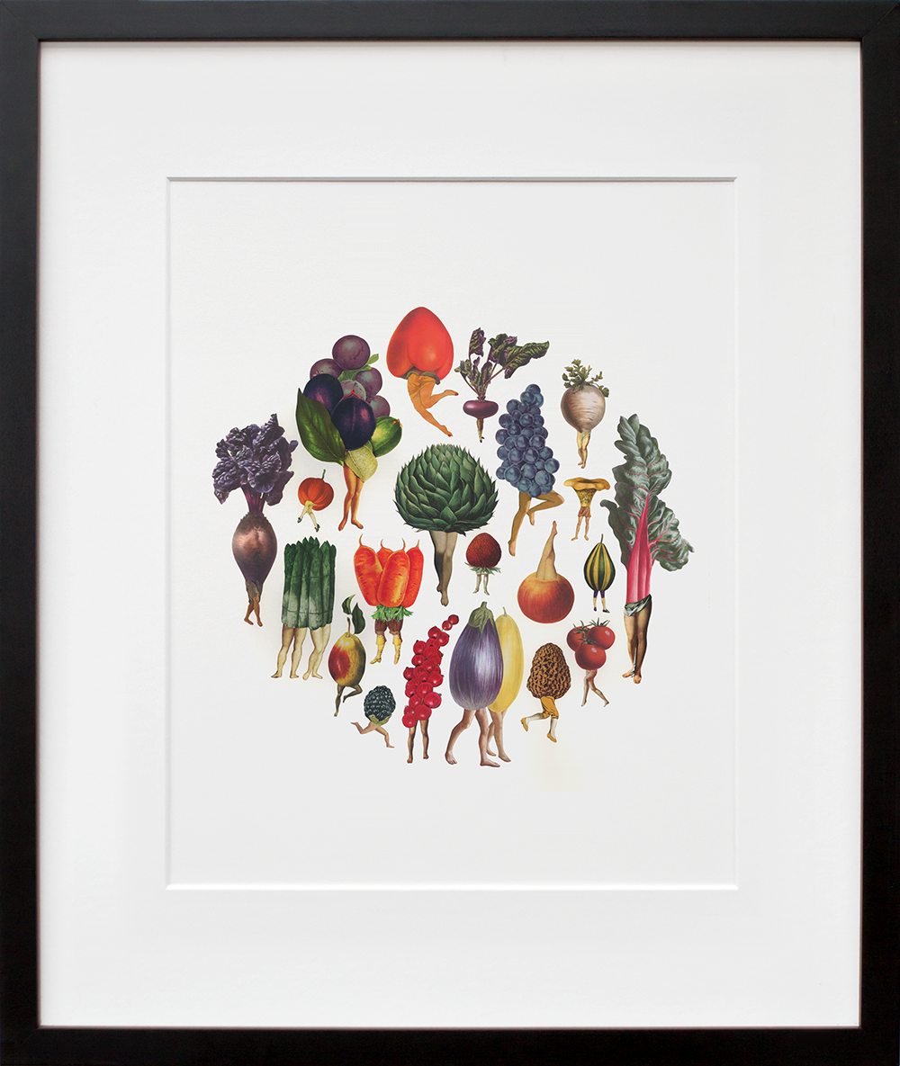 Earthly Delights in a black frame