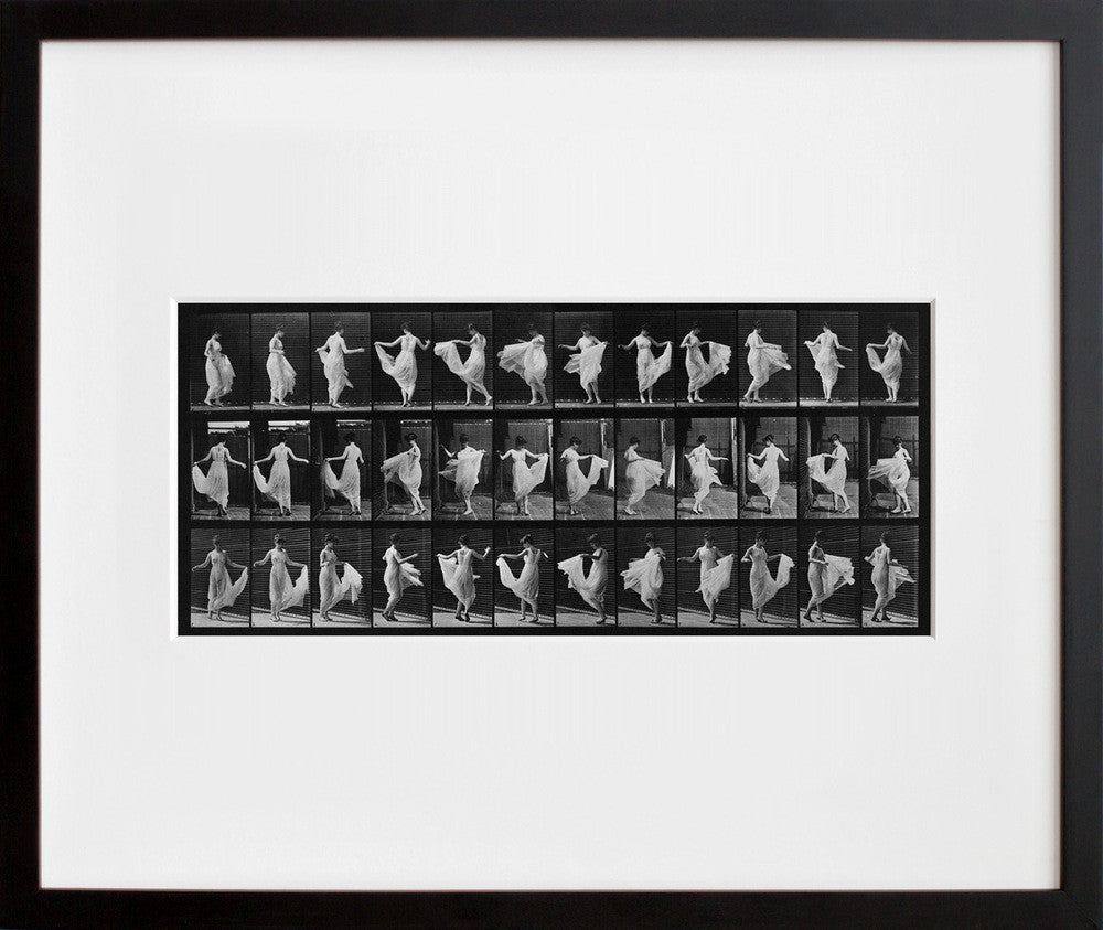 Animal Locomotion; Plate 187, Dancing (Fancy) in a black frame