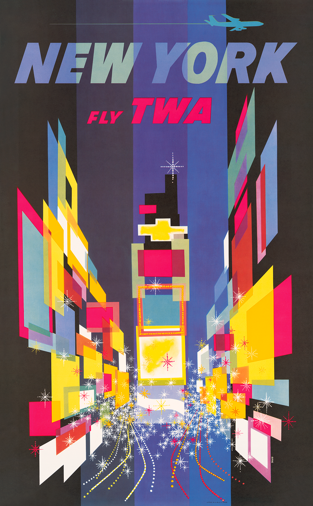 FLY TWA NEW YORK  壁掛けアート