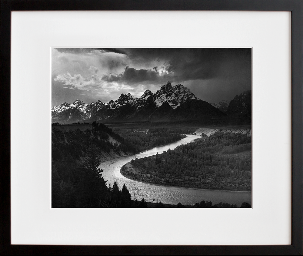 The Tetons, Snake River in a black frame