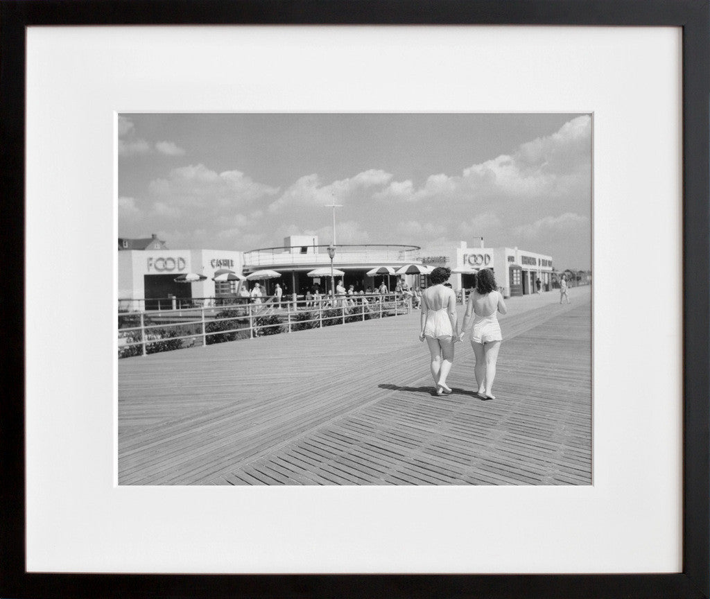 Rockaway Beach, Food Concession, 1940 in a black frame