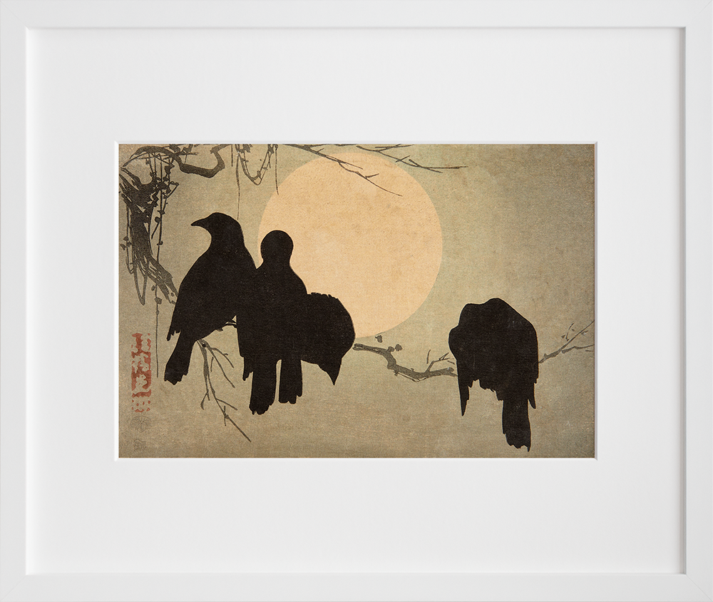 Sakai Hoitsu's Crows in the Moonlight Sakai Hoitsu's Crows in the Moonlight
