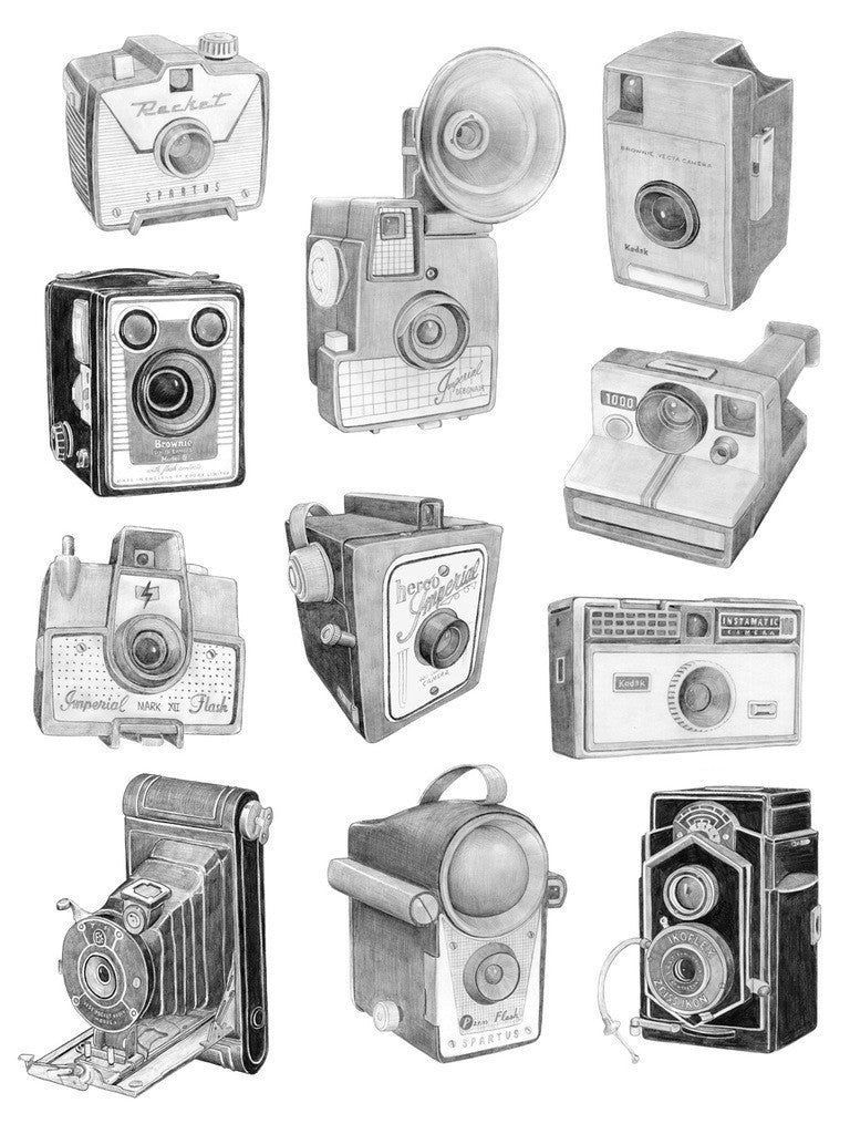 Graphite Camera Drawings