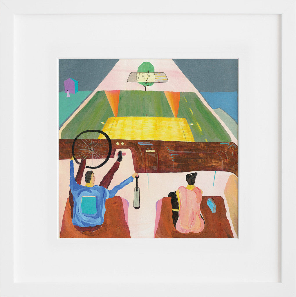 Sunday Date in a white frame