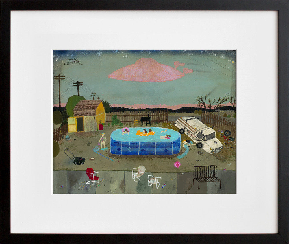 Marco Polo in a black frame
