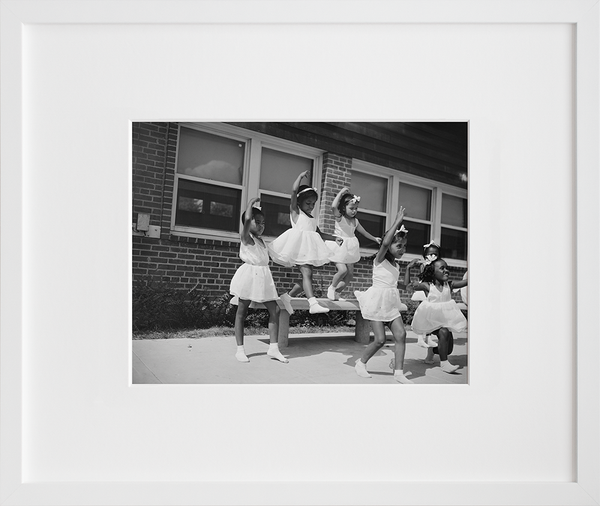 A dance group: Frederick Douglass housing project