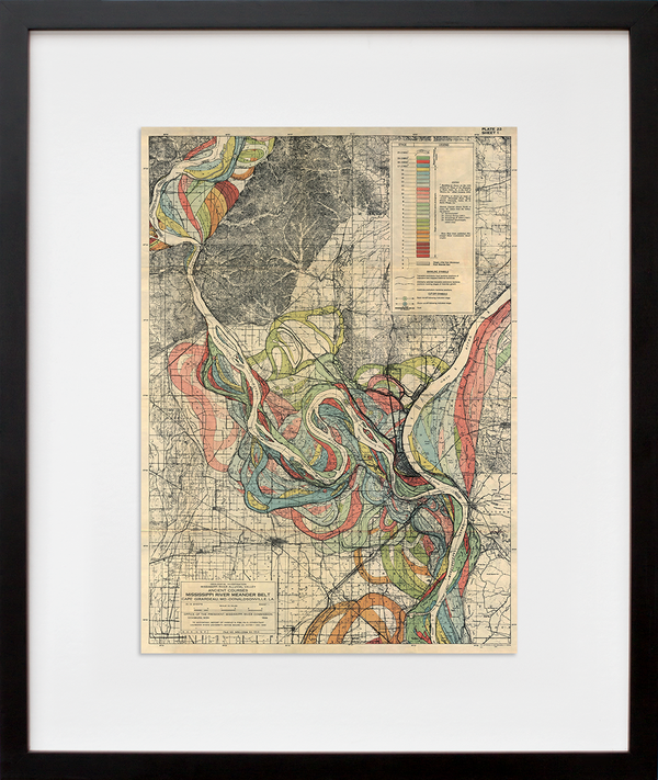 Load image into Gallery viewer, Plate 22, Sheet 1, Ancient Courses Mississippi River Meander Belt
