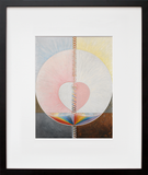 Hilma af Klint's The Dove, No. 1, Group IX/UW in black frame