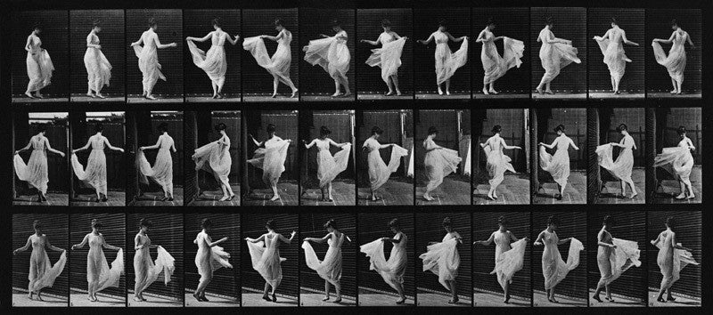 アート・デザイン・音楽 781 Plates from 1887 Locomotion I Eadweard Muybridge's Animal Locomotion; Plate 187, Dancing (Fancy)