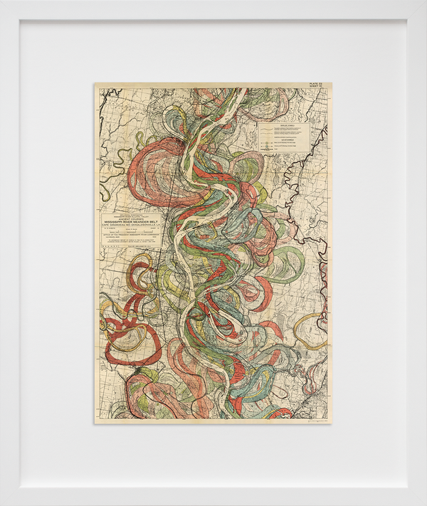 Load image into Gallery viewer, Plate 22, Sheet 10, Ancient Courses Mississippi River Meander Belt
