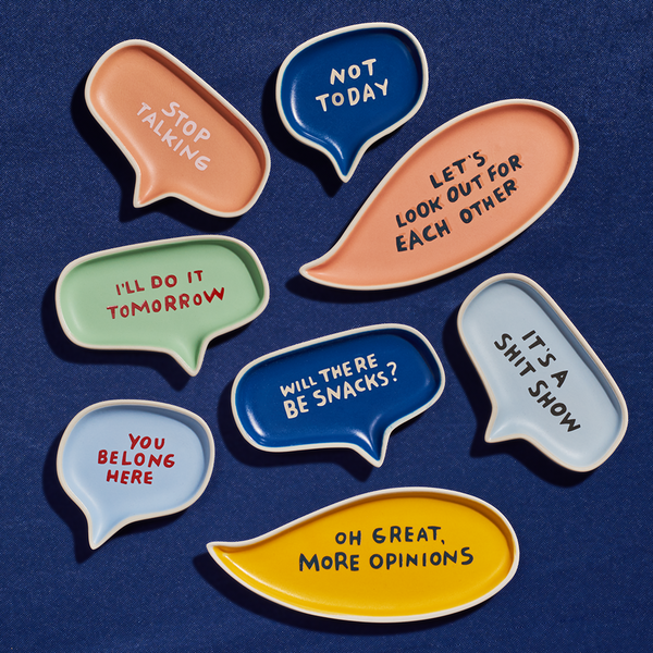 Load image into Gallery viewer, Speech Bubble Mini Dishes by Martha Rich
