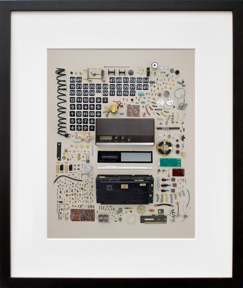 Old Flip Clock in a black frame