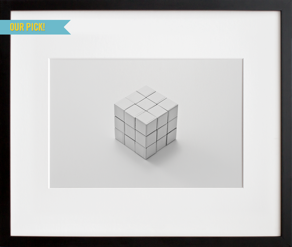 Rubik's Cube in a black frame