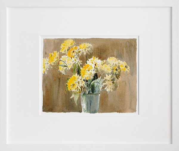 Load image into Gallery viewer, Vase with Yellow Flowers

