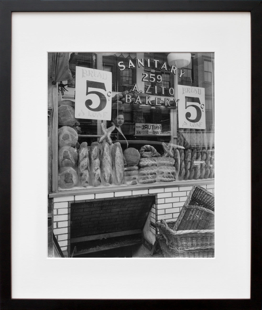 Bread Store, 259 Bleecker Street, Manhattan in a black frame